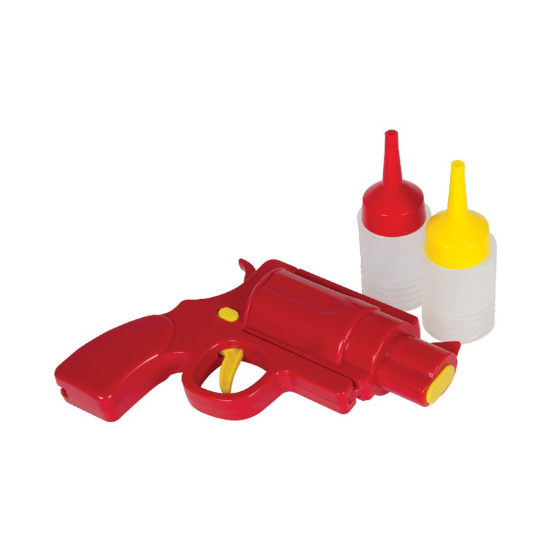 3 Piece Condiment Gun Set Red/Yellow