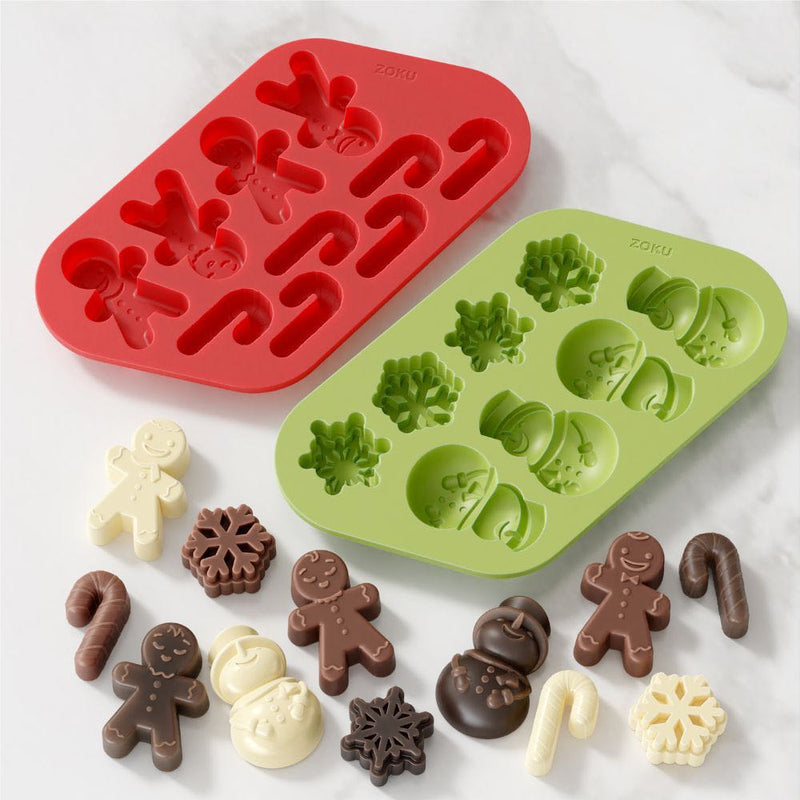 Holiday Chocolate Mold Set of 2