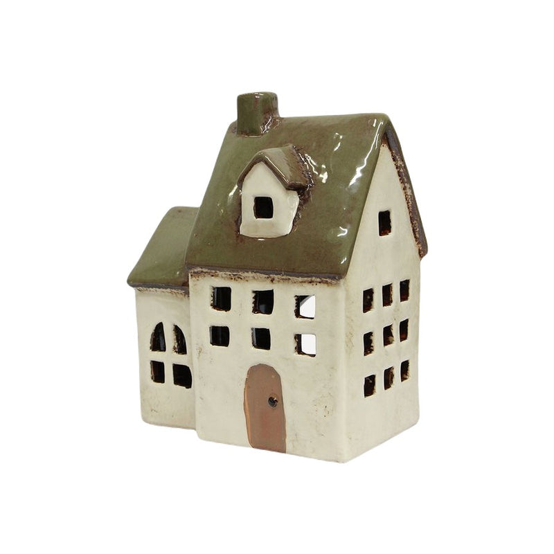 Alsace Tea Light Chapel Olive Green