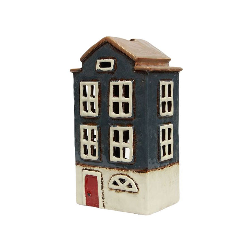 Alsace Tea Light House Nordic Navy