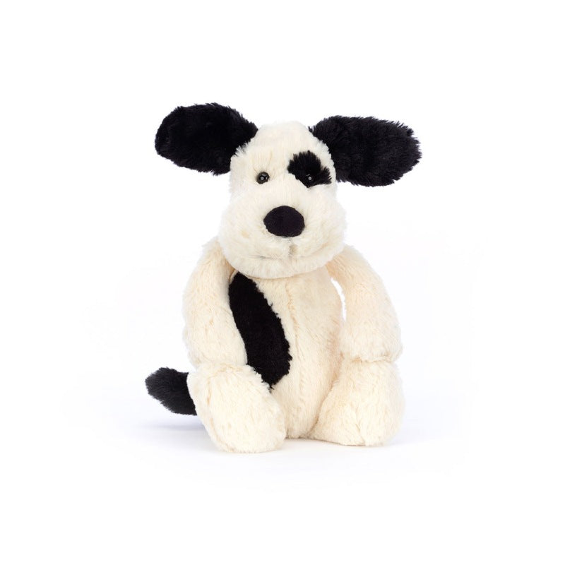 Bashful Black & Cream Puppy  Medium