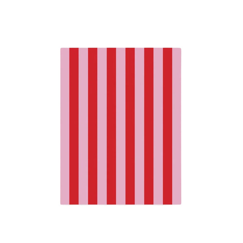 Bold Stripe Red & Pink Tea Towel