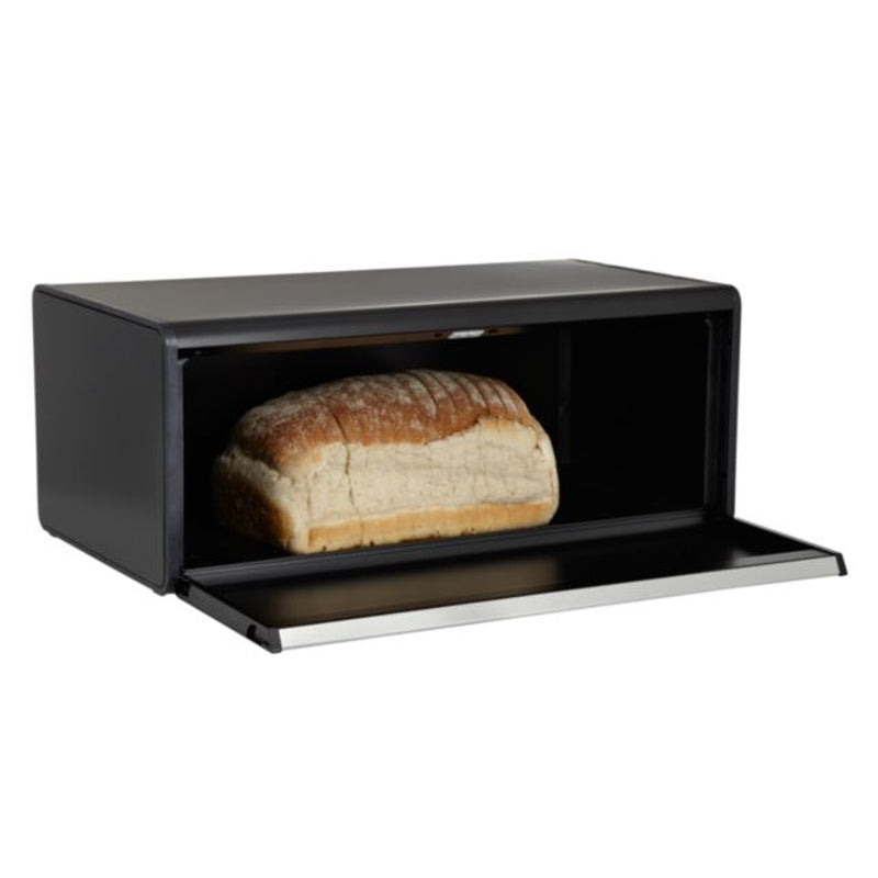 Fall Front Bread Bin Matt Black