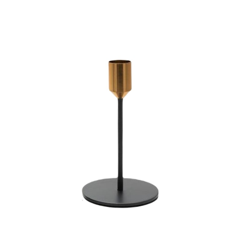 Candlestick Black & Gold Medium