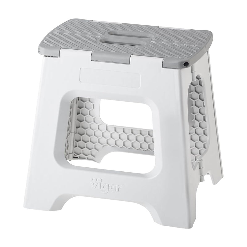 Compact Foldable Step Stool 32cm Grey