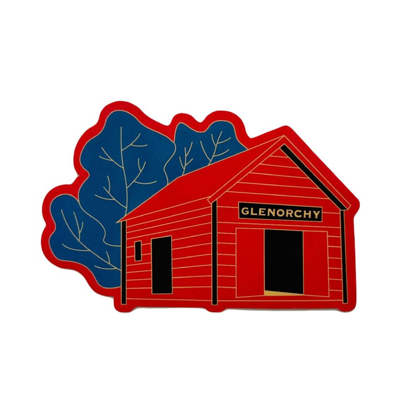 Cut Off Sticker Glenorchy Red House