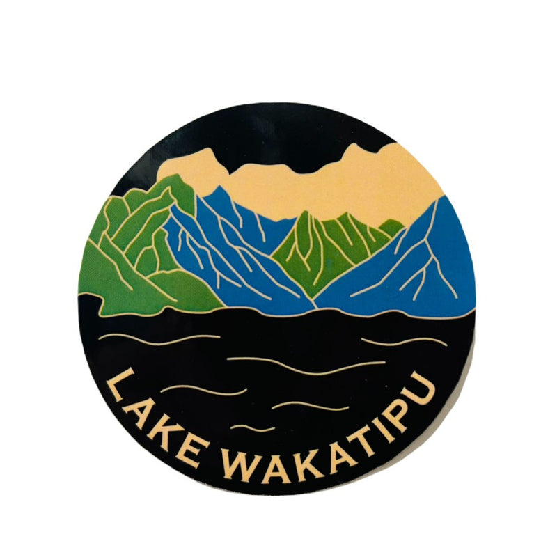 Cut Off Sticker Lake Wakatipu