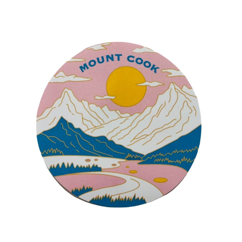 Cut Off Sticker Mt Cook