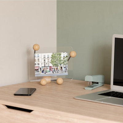 Desk Photo Display Woody Small Black/Natural