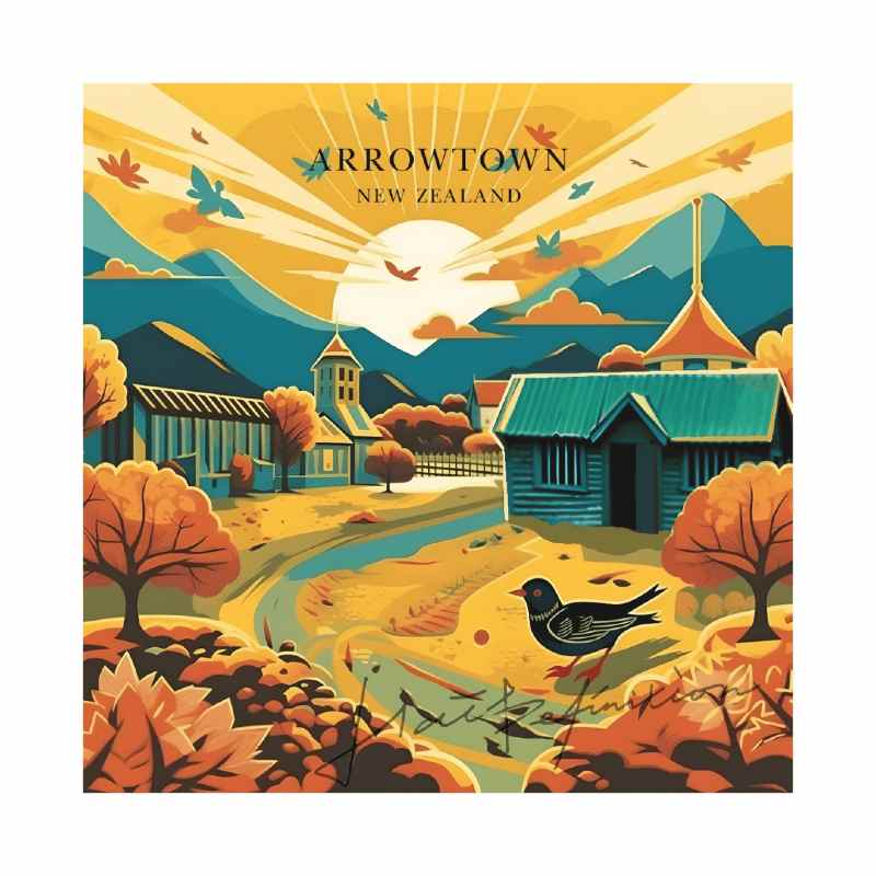 Double Sided Print Arrowtown Autumn