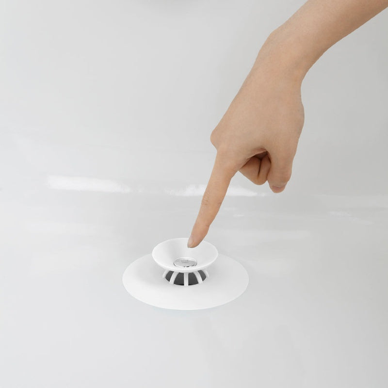 Drain Stop & Hair Catcher Flex White