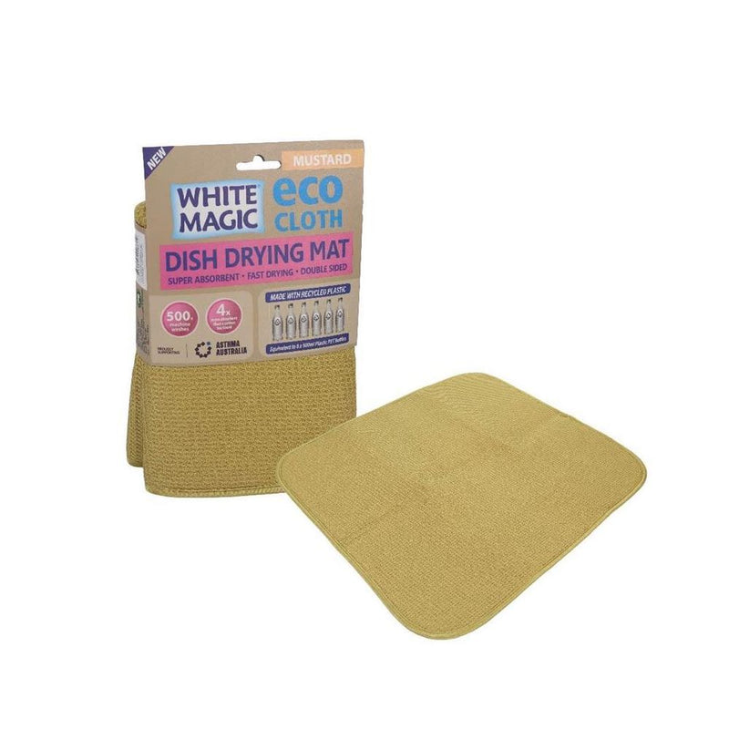 Eco Cloth Dish Drying Mat Mustard