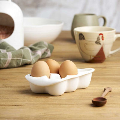 Egg Crate At Home 6 Cup White