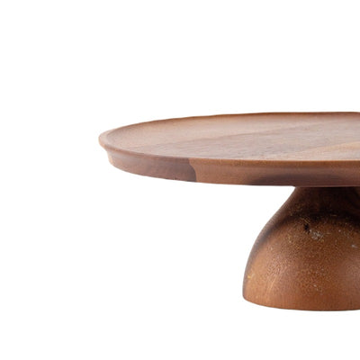 Footed Cake Stand Acacia Wood