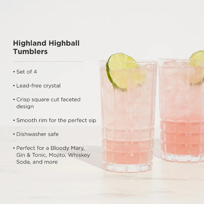 Highland Highball Tumblers Set of 4