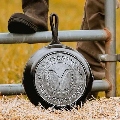 Yellowstone Y Cast Iron Skillet 26x5cm