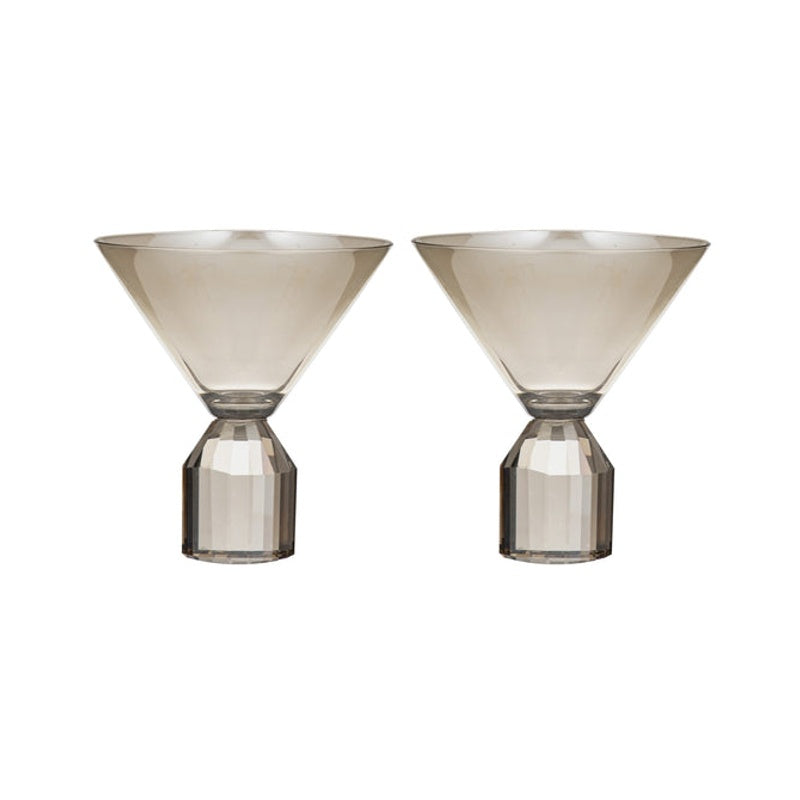 Ava Martini Glass Champagne Set of 2