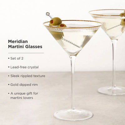 Meridian Martini Glasses Set of 2