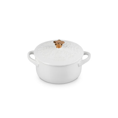 Mini Cocotte Star Knob 14cm White