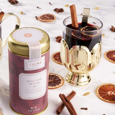 Mulled Wine Glass Rustic Holiday