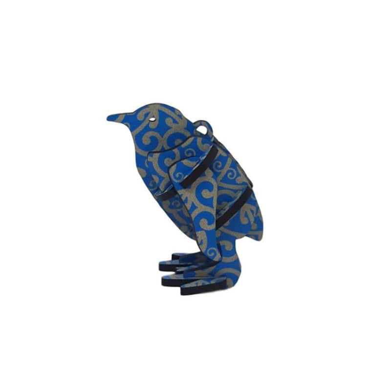 Penguin Christmas Decoration Koru Blue