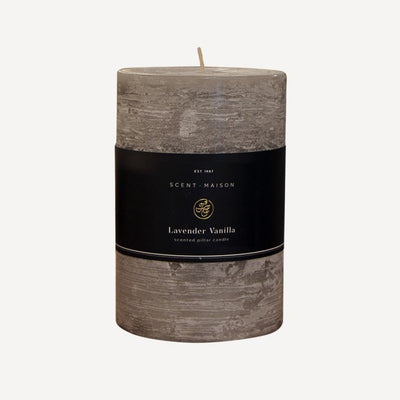 Pillar Candle Maison Lavender Vanilla 4"x6"