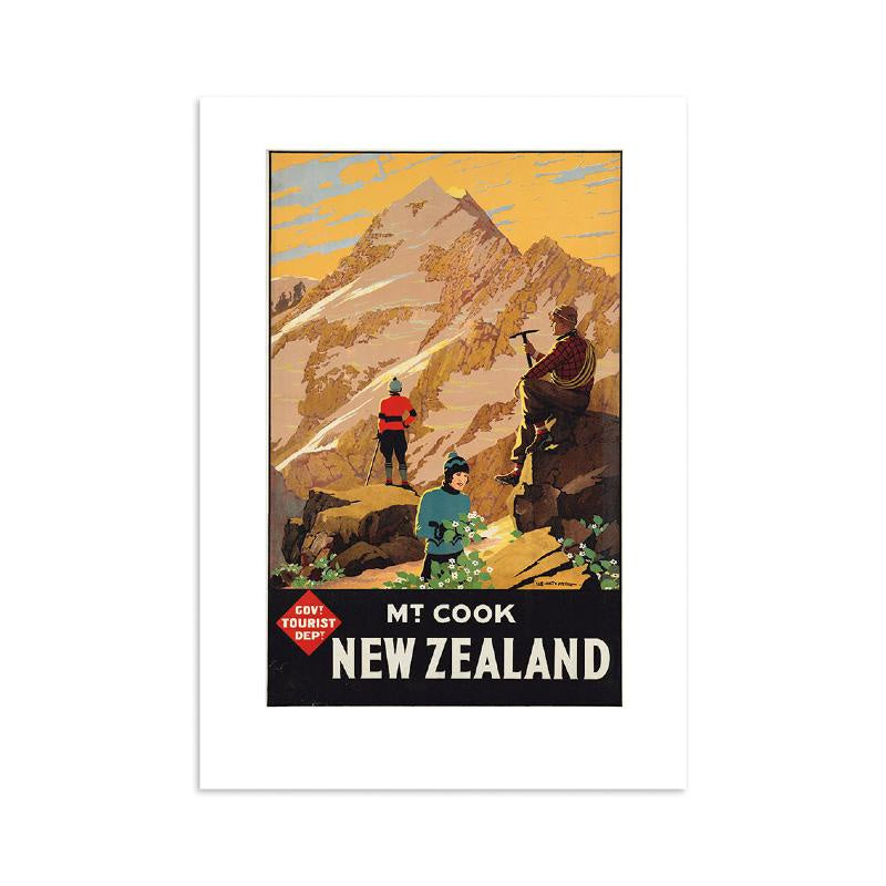 Print Mt Cook Tourist A4