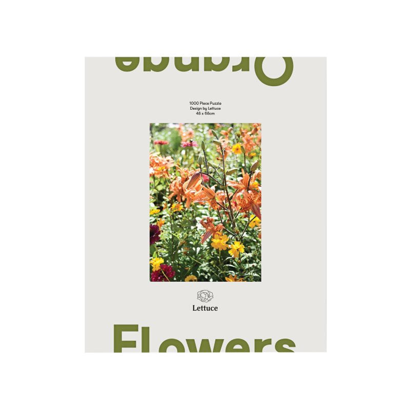 Puzzle 1000 Piece Orange Flowers