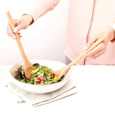 Salad Servers Set 2 Wooden