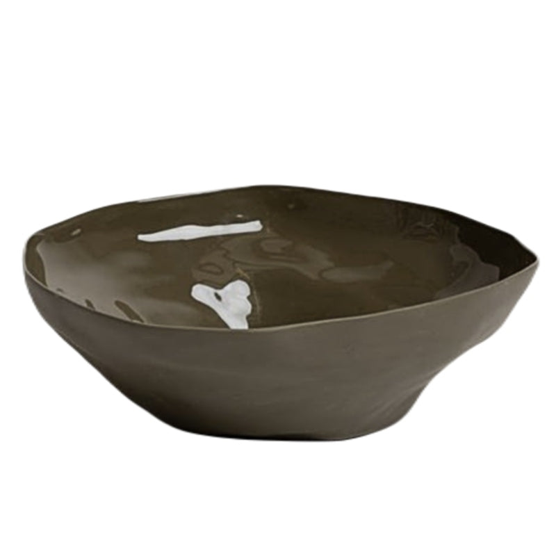 Serving Bowl Haan Large Olive Green