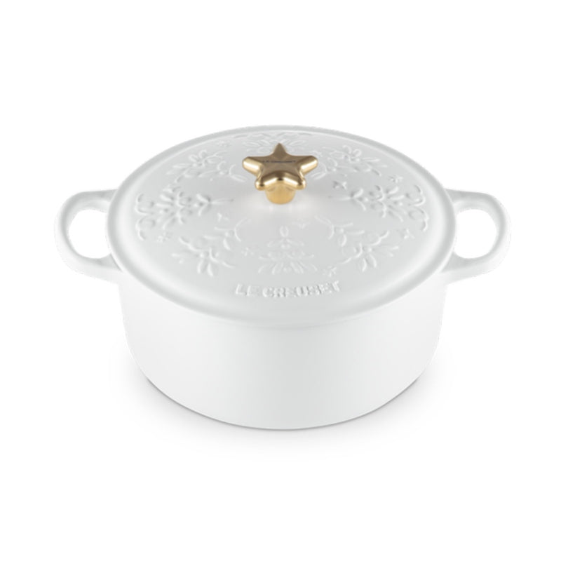 Signature Round Casserole Star Knob Noel 24cm Cotton