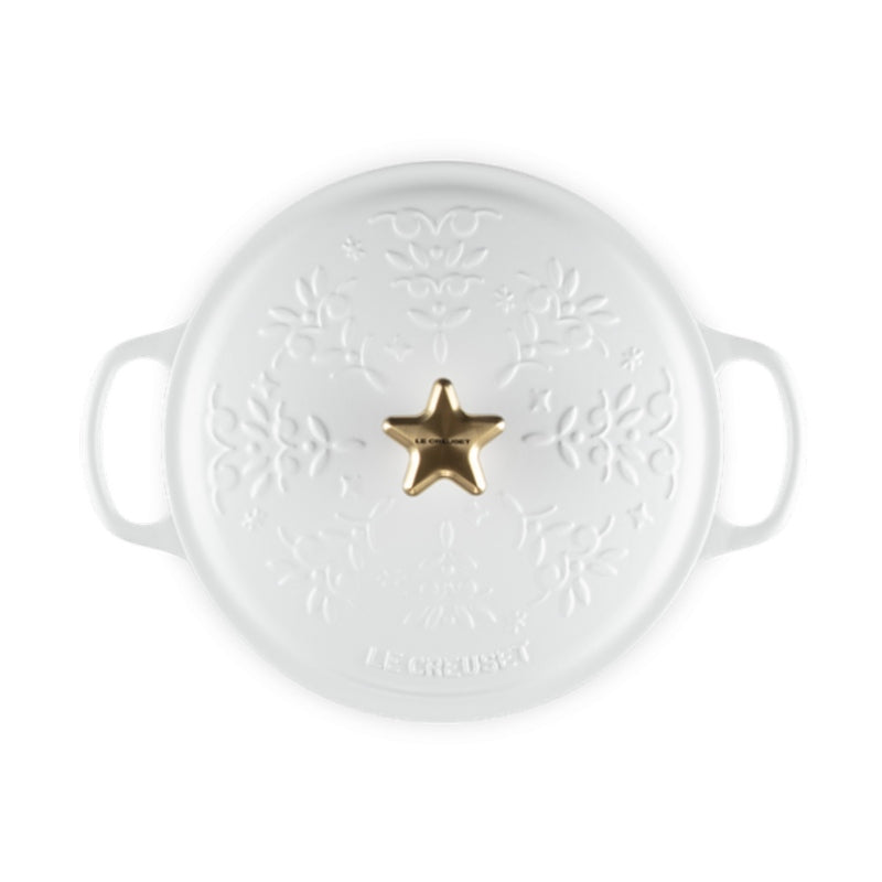 Signature Round Casserole Star Knob Noel 24cm Cotton