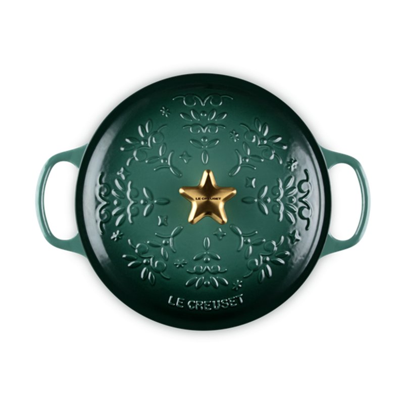 Signature Round Casserole Star Knob Noel 24cm Artichaut