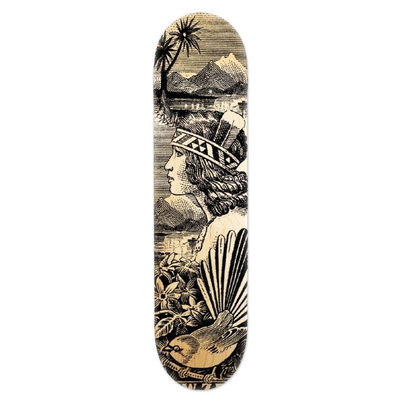 Skateboard Deck Stamp Wahine