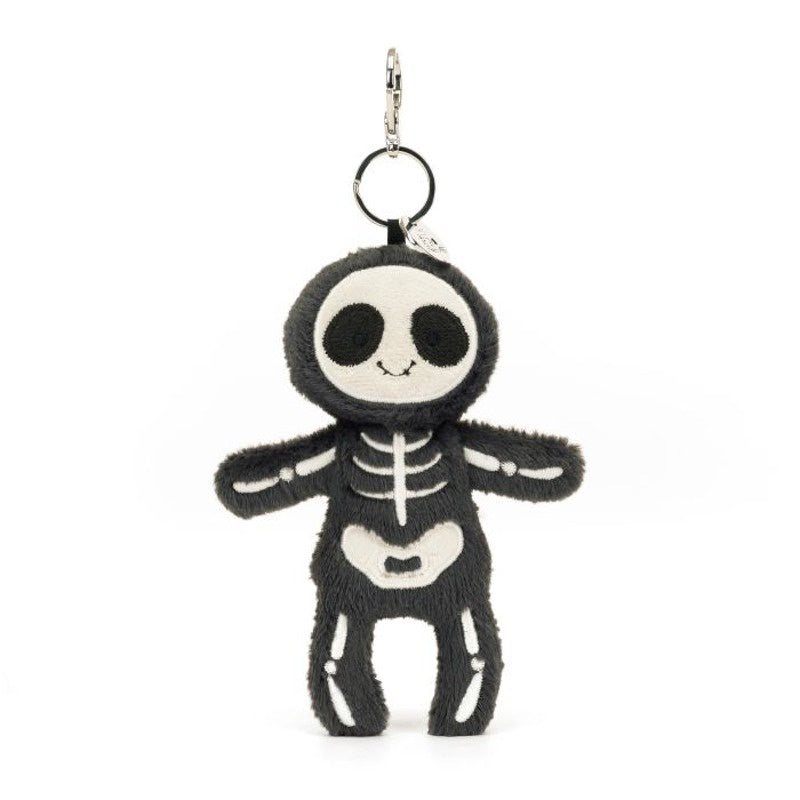 Skeleton Bob Bag Charm Black & White