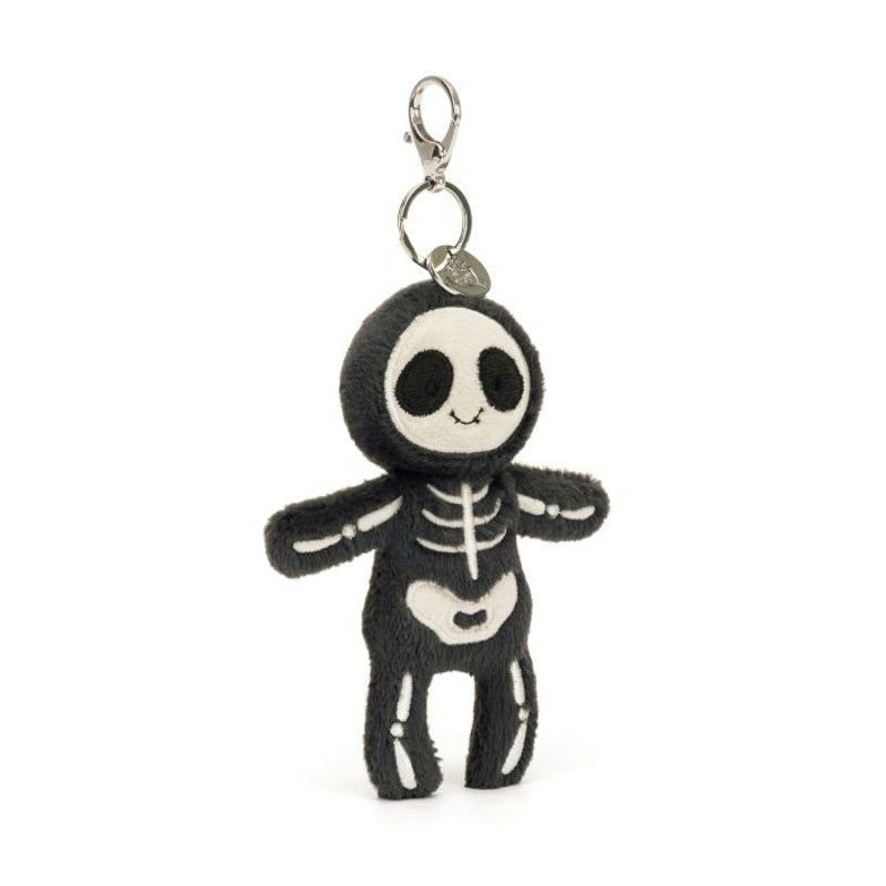 Skeleton Bob Bag Charm Black & White