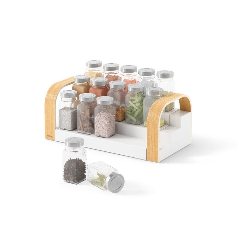 Spice Rack Bellwood 3 Tier White/Natural