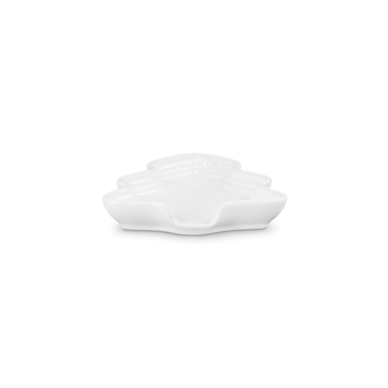 Spoon Rest Tree Noel 14cm White