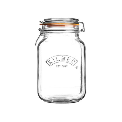 Square Clip Top Jar 1.5 Litre