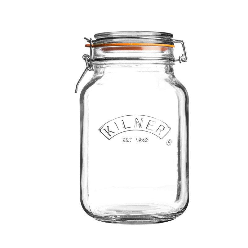 Square Clip Top Jar 2 Litre