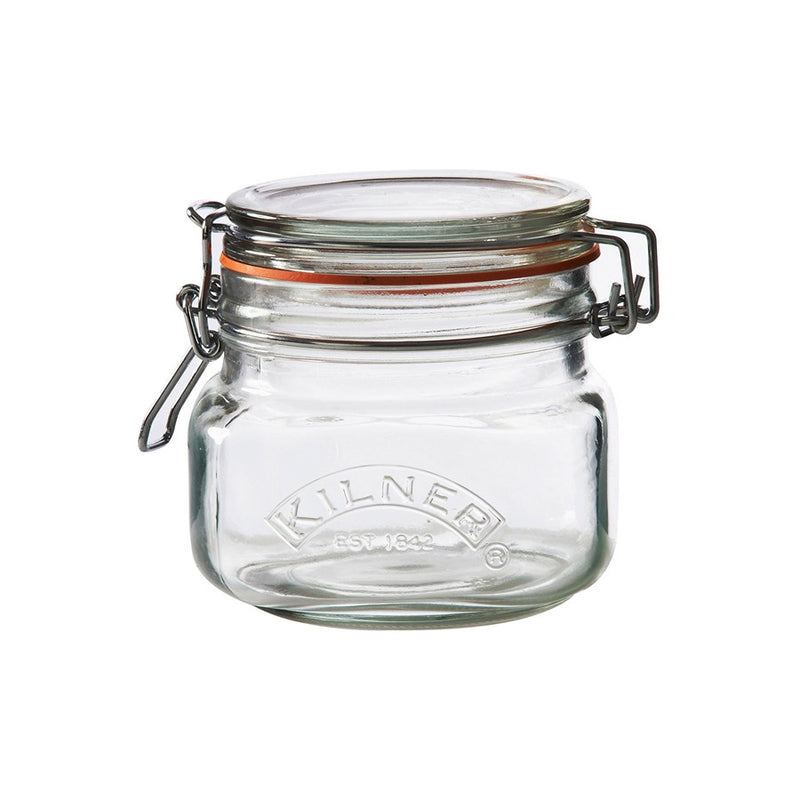 Square Clip Top Jar 500ml