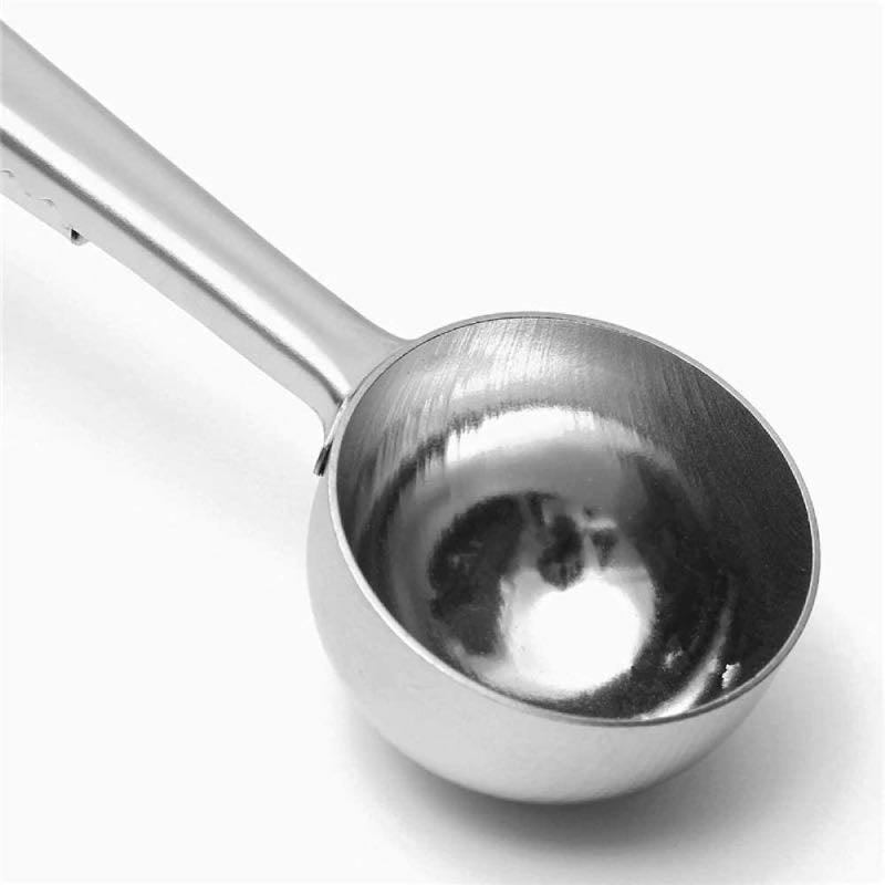 Stainless Steel Coffee Measuring Spoon with Clip