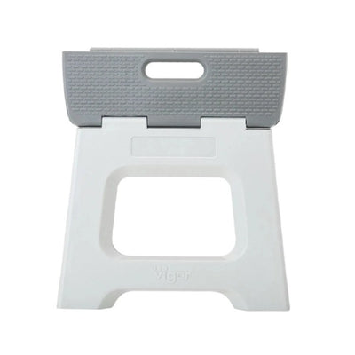 Step Stool Compact Foldable Grey 27cm