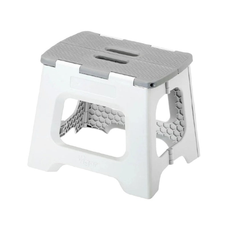 Step Stool Compact Foldable Grey 27cm