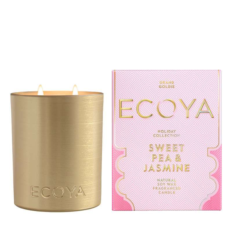 Sweet Pea & Jasmine Grand Goldie Candle Holiday Collection