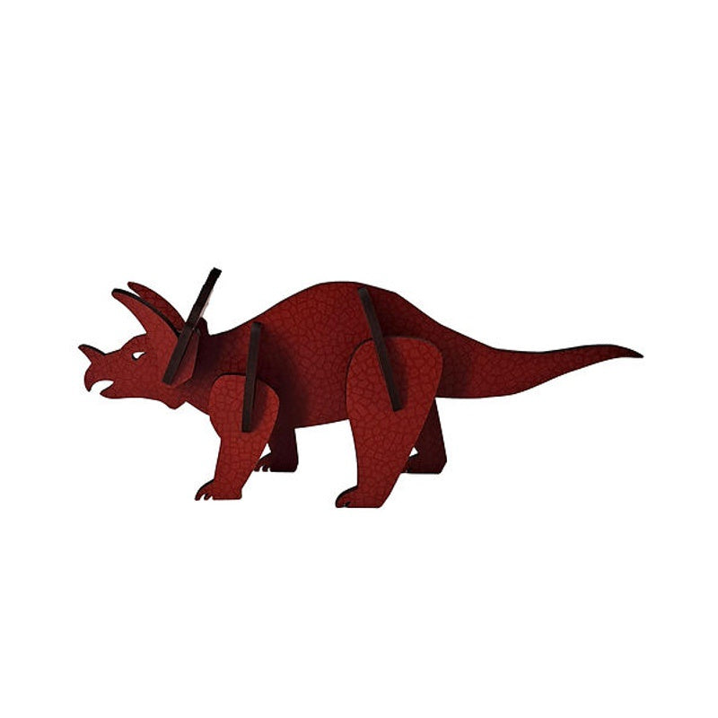 Triceratops Flatpack A6 Red