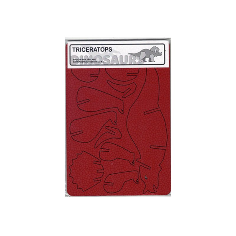 Triceratops Flatpack A5 Red