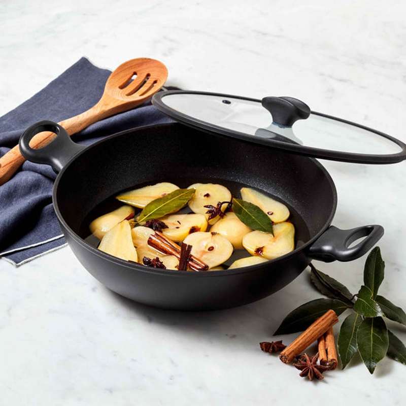 Per Domani Wok Nonstick Induction Covered 30cm