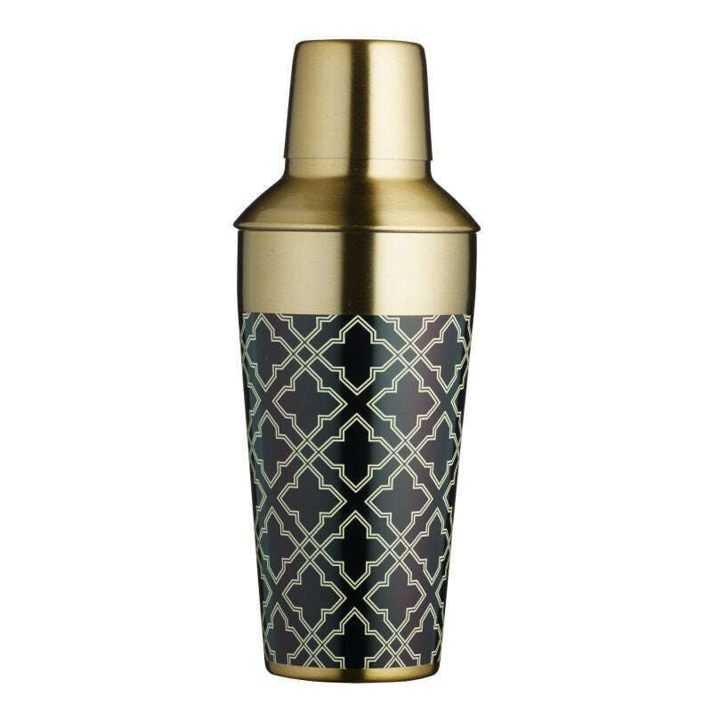 Art Deco Cocktail Shaker Stainless Steel 650ml