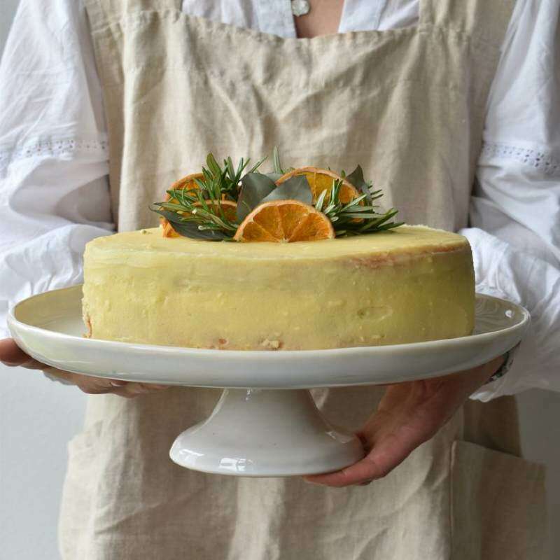 Cake Stand Franco Rustic White